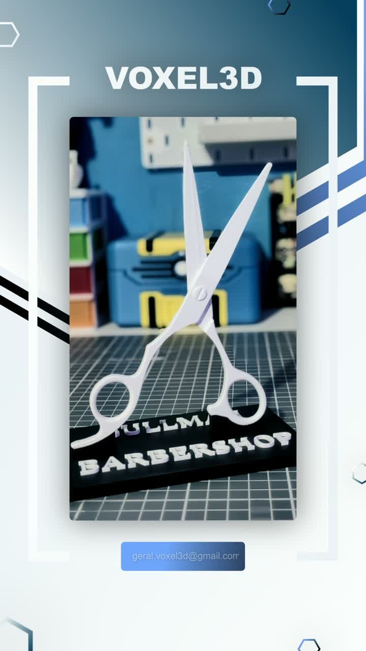 Porta-Cartões de Visita para Barbearia