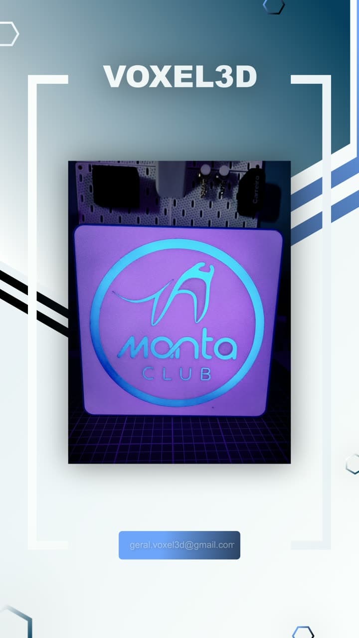 Manta Club Logo Light Box