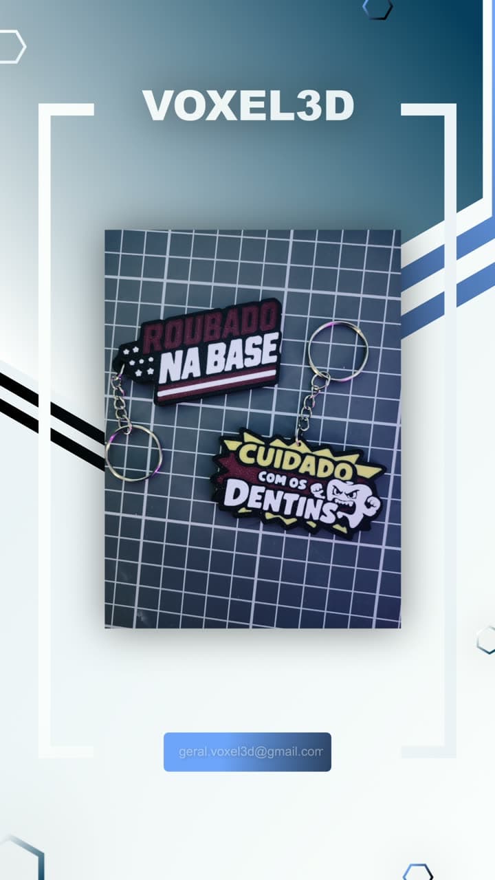 Porta-Chaves com Texto Personalizado